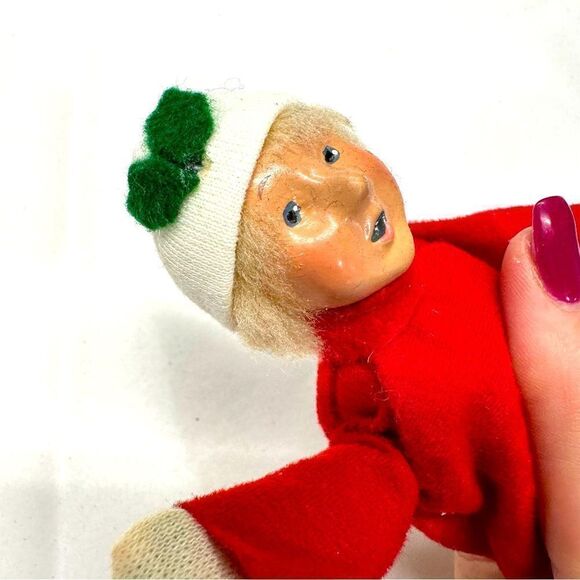 Vtg Small Caroler 1992 figure Night Before Christmas Book Poseable Buyers Choice - Picture 5 of 9